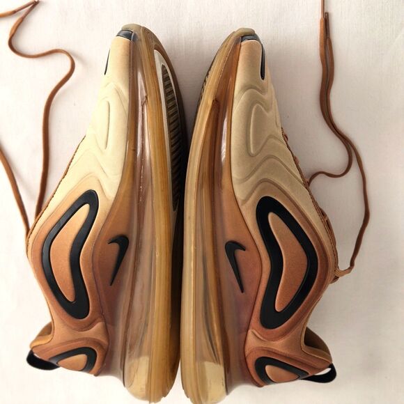 NIKE AIR MAX 720 Desert Brown Black Sneakers Mens Size 11 Ombre Low Top - Picture 11 of 12